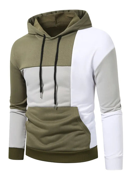 Stylische Herren-Hoodie Bunt Blockfarben