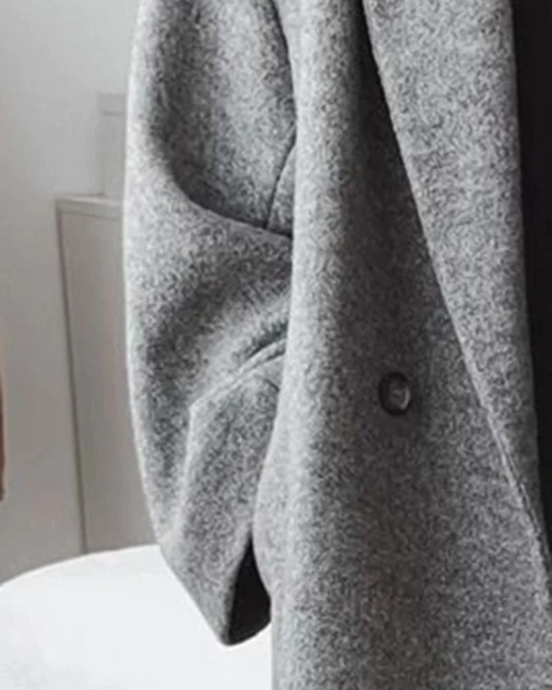 Warmes Winterkleid | Langer Damenmantel Elegant - IdealeKleiden
