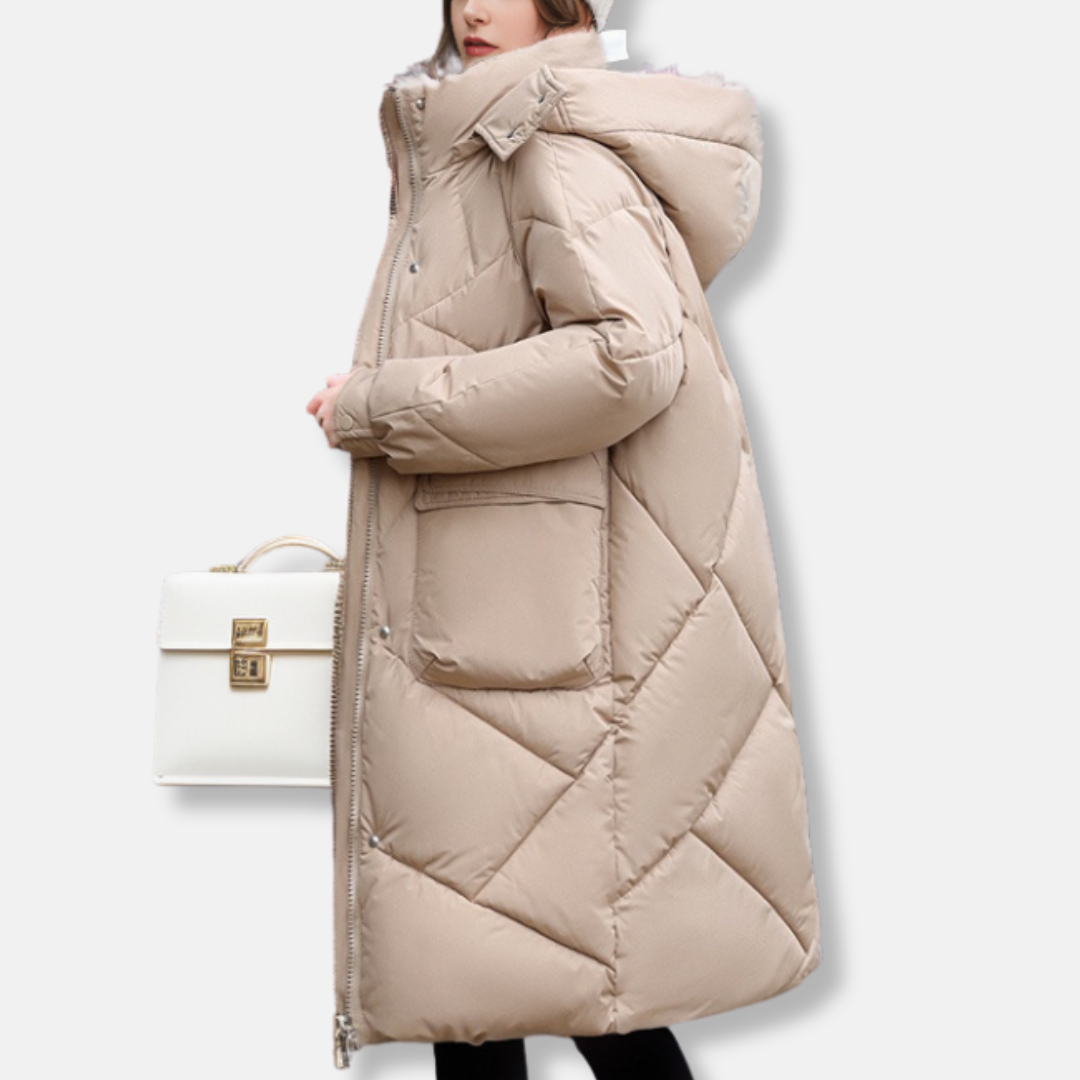 Mantel Gequiltet Übergröße WinterWarm Kapuze