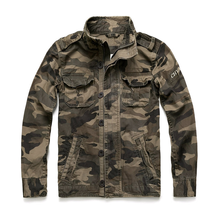Herren Denimjacke Klassisch Mit Taschen