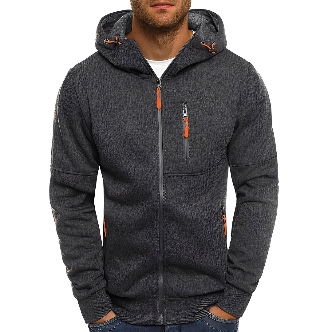 Stilvolle Herrenjacke Modern Kapuze
