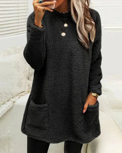 Damen Pullover Weich Winterlich Eleganter Stil