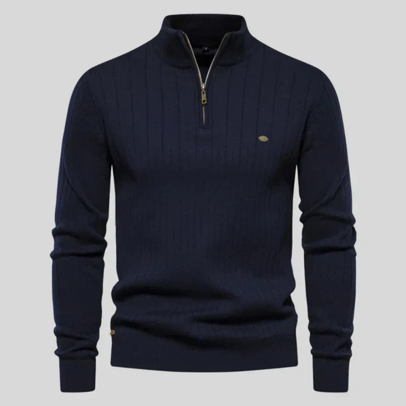 Herren Pullover Klassisch Halfzip