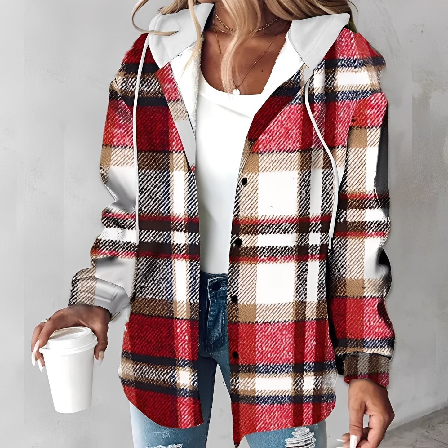 Damen Hoodie Jacke Weich Bequem