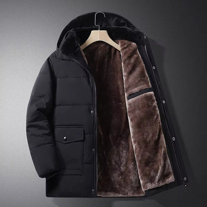 Modische Pufferjacke Kuschel Fleece Füllung