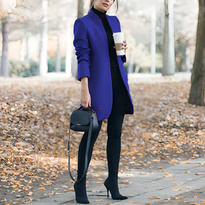 Buntwollblazer Lässig Chic Damen