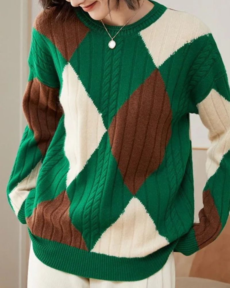 Merino Wolle Strickjacke Damen