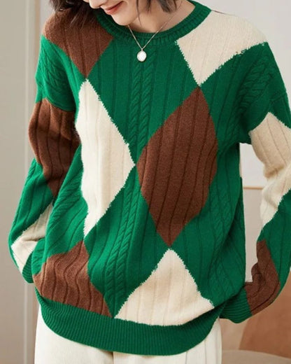 Merino Wolle Strickjacke Damen