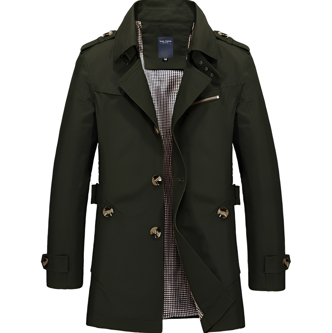 Stylischer Herren Trenchcoat Windbreaker