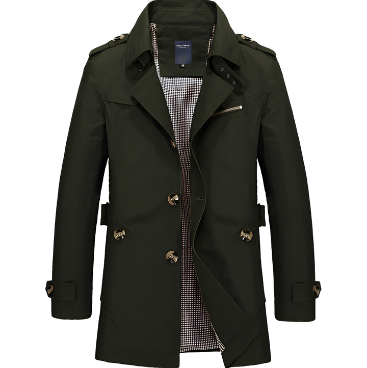 Stylischer Herren Trenchcoat Windbreaker