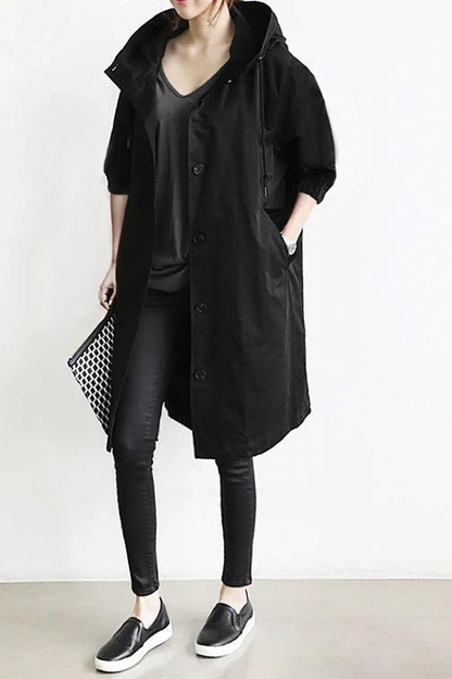 Stylisher Trenchcoat mit Kapuze