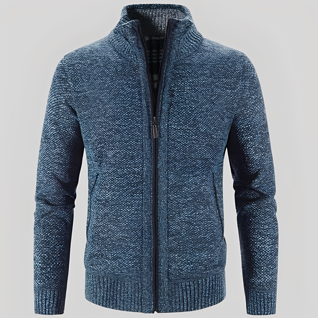 Praktischer Herren Cardigan mit Reißverschluss