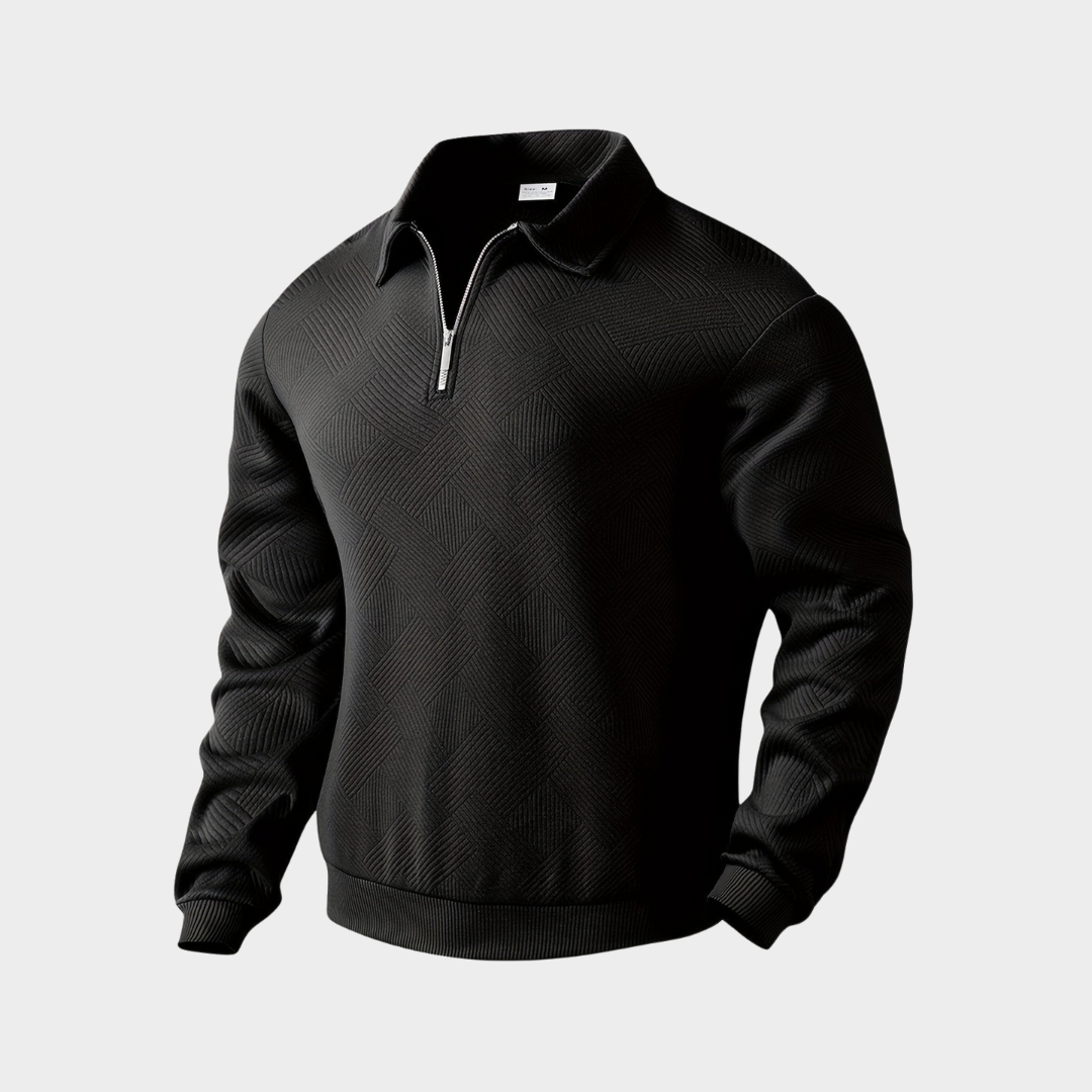 Herren Pullover Freizeit Sweatshirt Mit Reißverschluss - IdealeKleiden