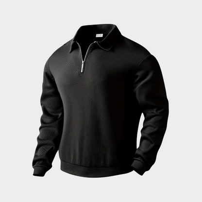 Herren Pullover Freizeit Sweatshirt Mit Reißverschluss - IdealeKleiden
