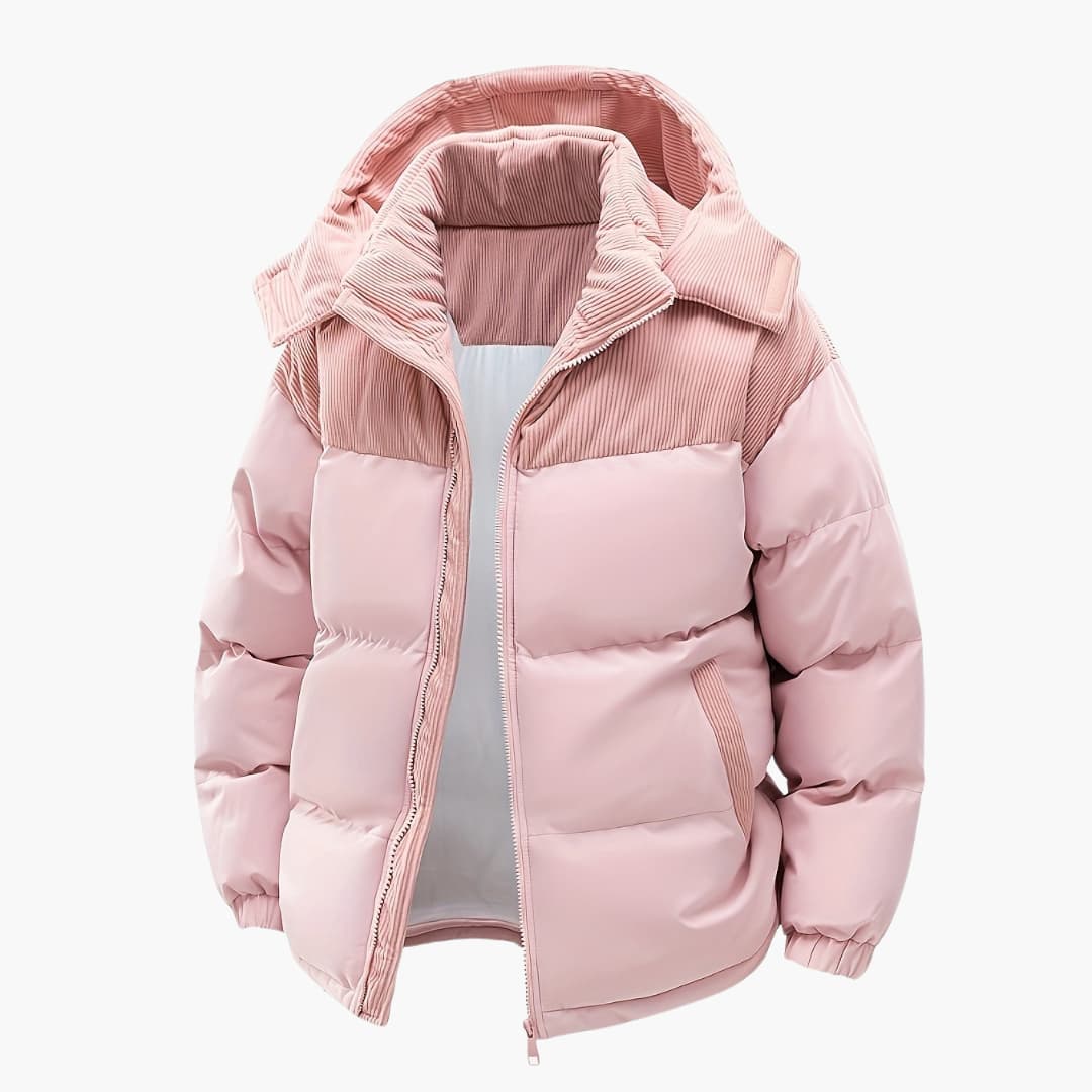 Stylische Kapuzenjacke Modern Puffer Design