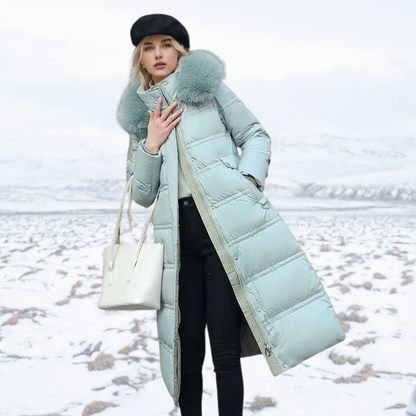 Stylisher Wintermantel Frauen Kunstpelz Elegant