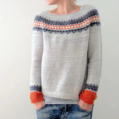 Retro Pullover Frauen Vintage Style