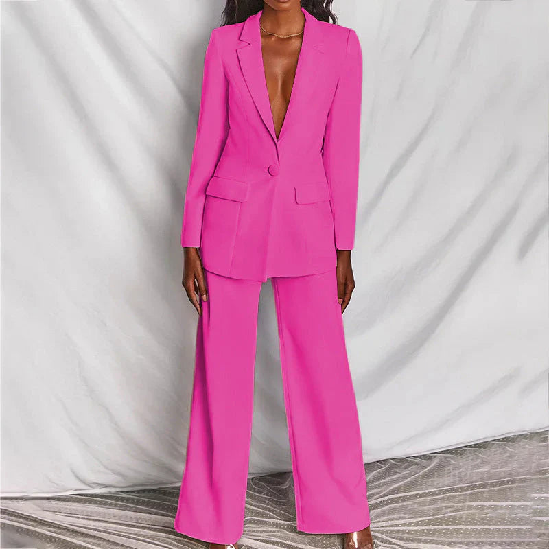 Elegantes Damenanzug Set Blazer und Hose