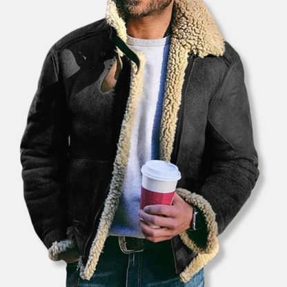 Leder Aviator Jacke Schaffell Futter