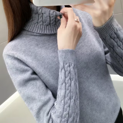 Weicher Rollkragen Pullover aus Wolle