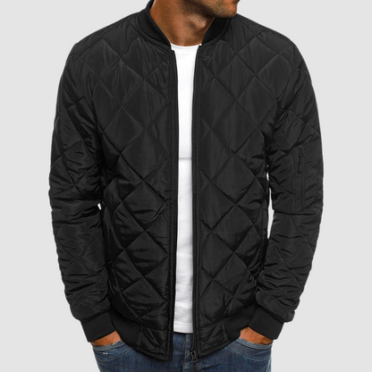 Herren Bomberjacke Modern Reißverschluss Taschen