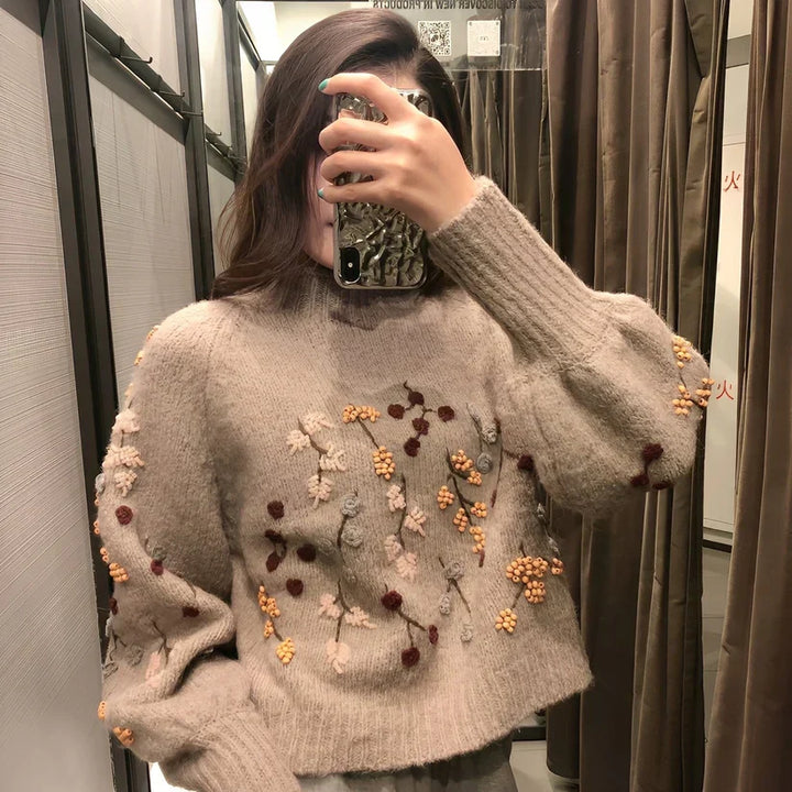 Eleganter Strickpullover Damen Modern - IdealeKleiden