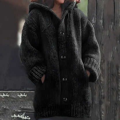 Damen Strickcardigan Weich Warm