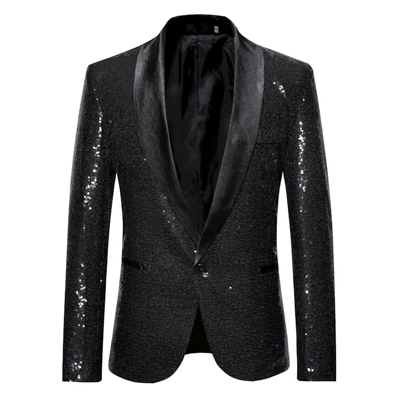 Eleganter Pailletten Blazer Herren Abendgarderobe