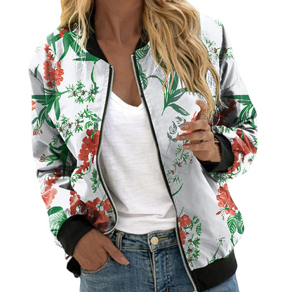 Sommerblazer Frauen Lebendige Blüten