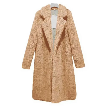 Weicher Wintermantel Fuzzy Optik