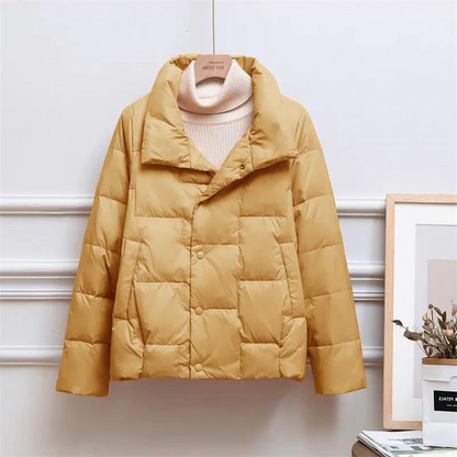 Winter Pufferjacke Damen | Rollkragen Steppjacke