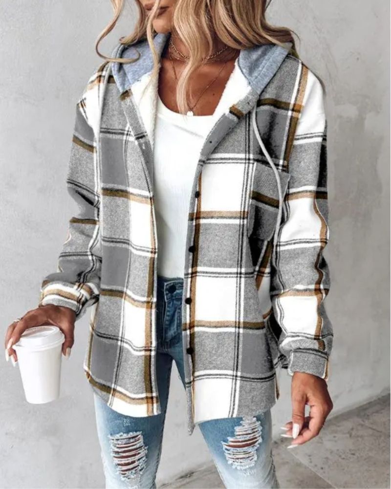 Weiche Flanelljacke Mit Bedruckung