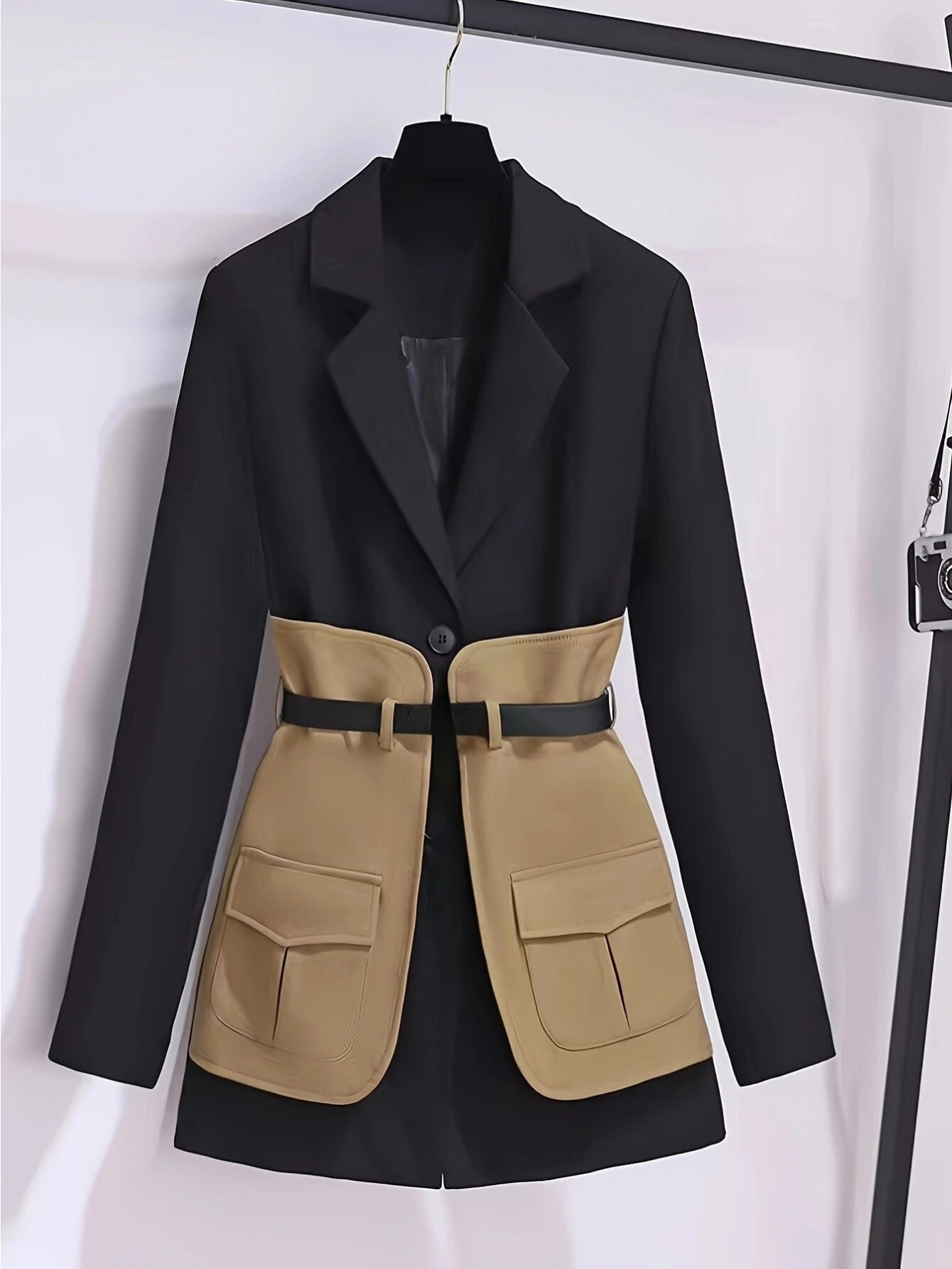 Eleganter Damenmantel Britischer Chic Frauen