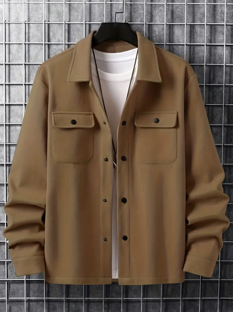 Herren Winterjacke Doppeltaschen Warm