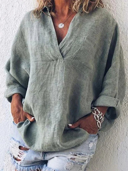 Damen Langarm T-Shirt Selbstbewusst Chic