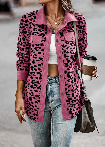 Leopard Jacke Damen Frühjahr Trendy Premium