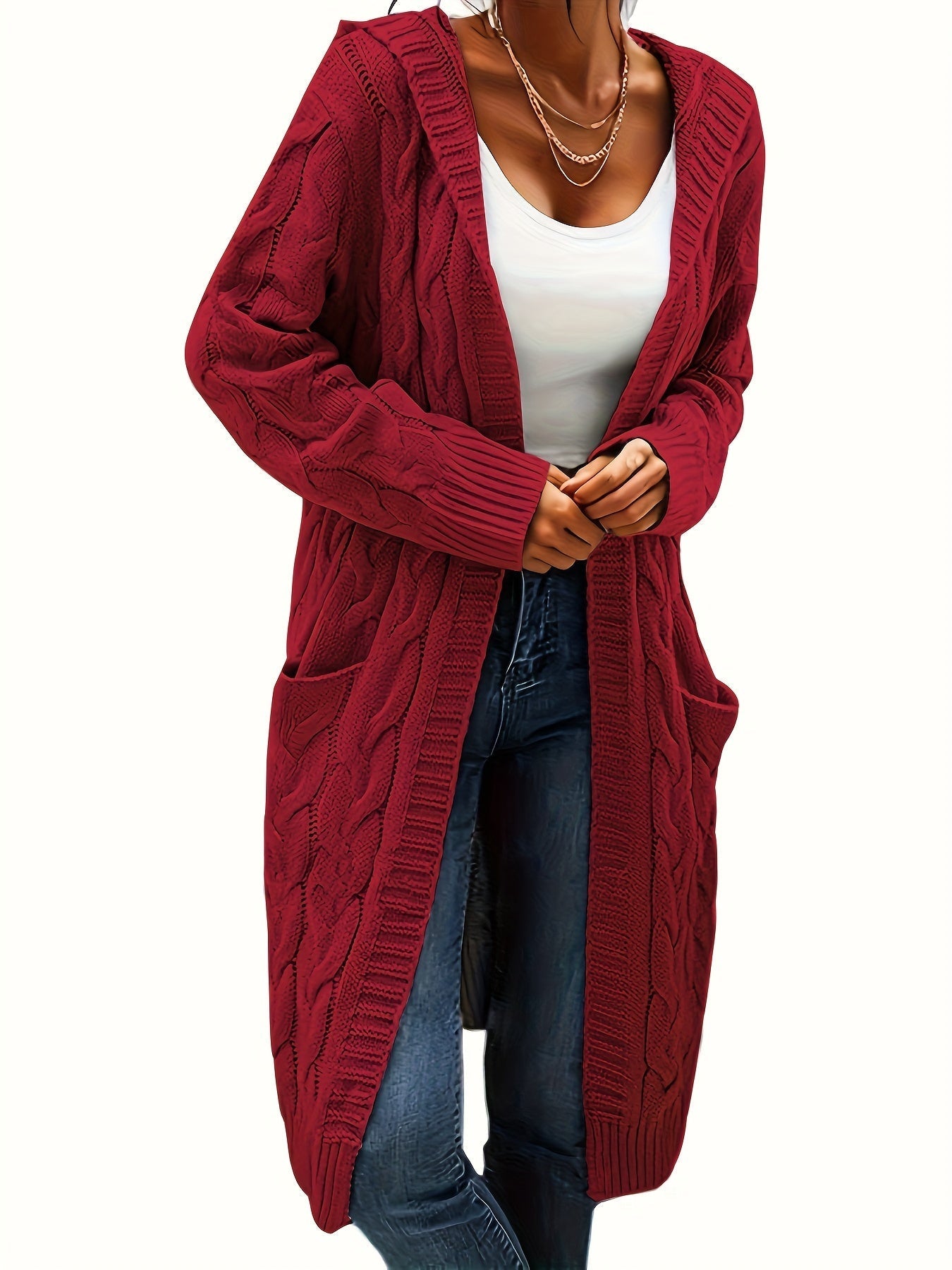 Kapuzenjacke Damen Lang Elegant - IdealeKleiden