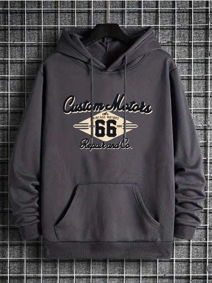 Retro Hoodie Männer Vintage Style - IdealeKleiden