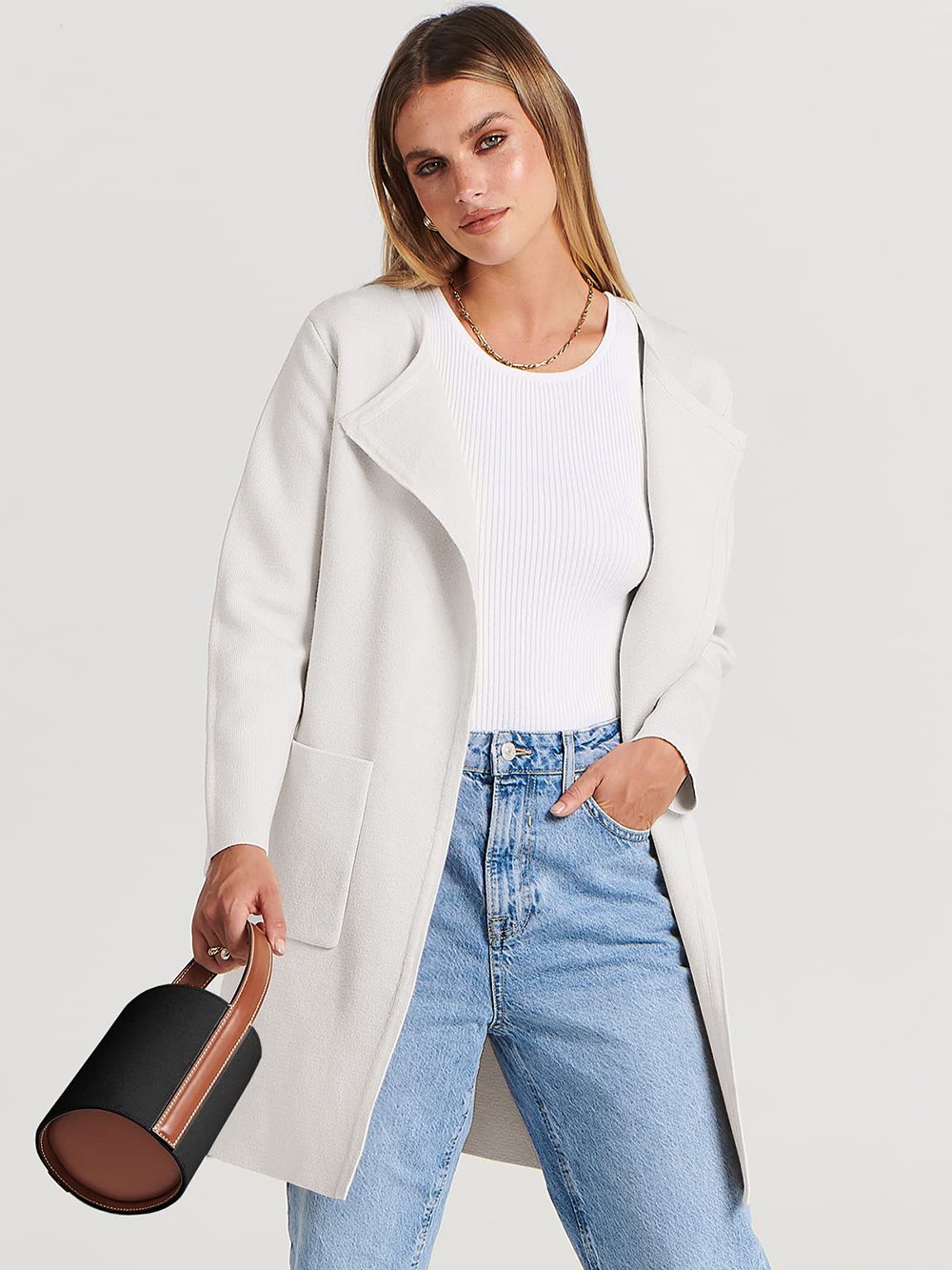 Stilvolle Damenjacke Mit Revers