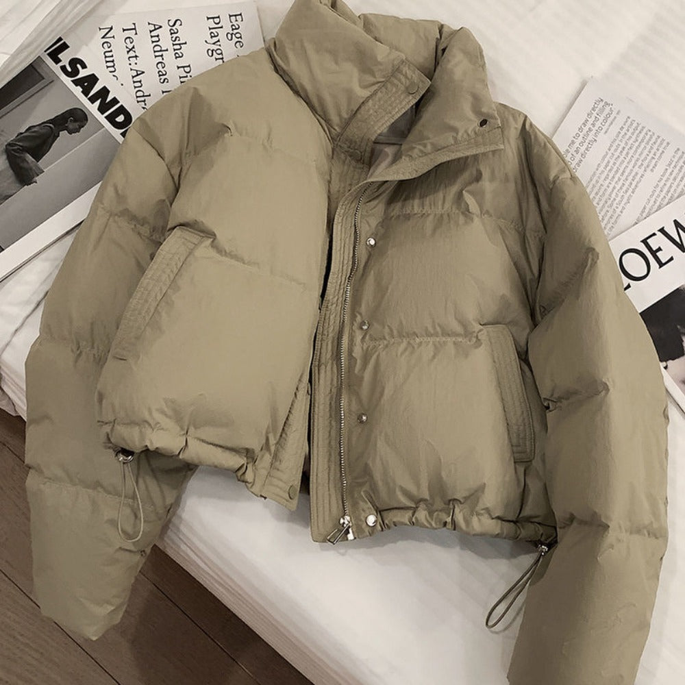 Elegante Damenbluse Mit Stehkragen