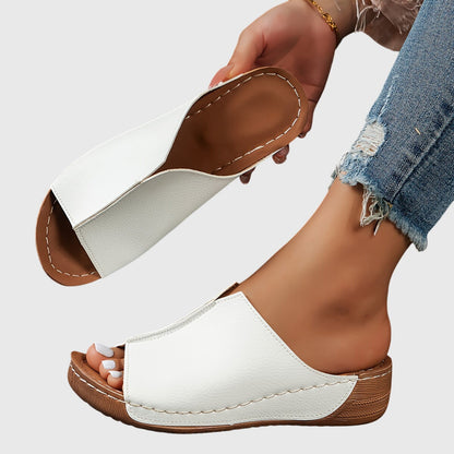 Damen Keilsandalen Offen Elegant - IdealeKleiden