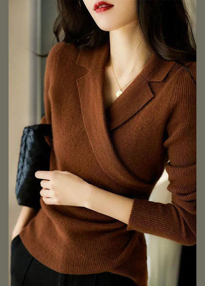 Weiche Strickpullover Damen Langarm
