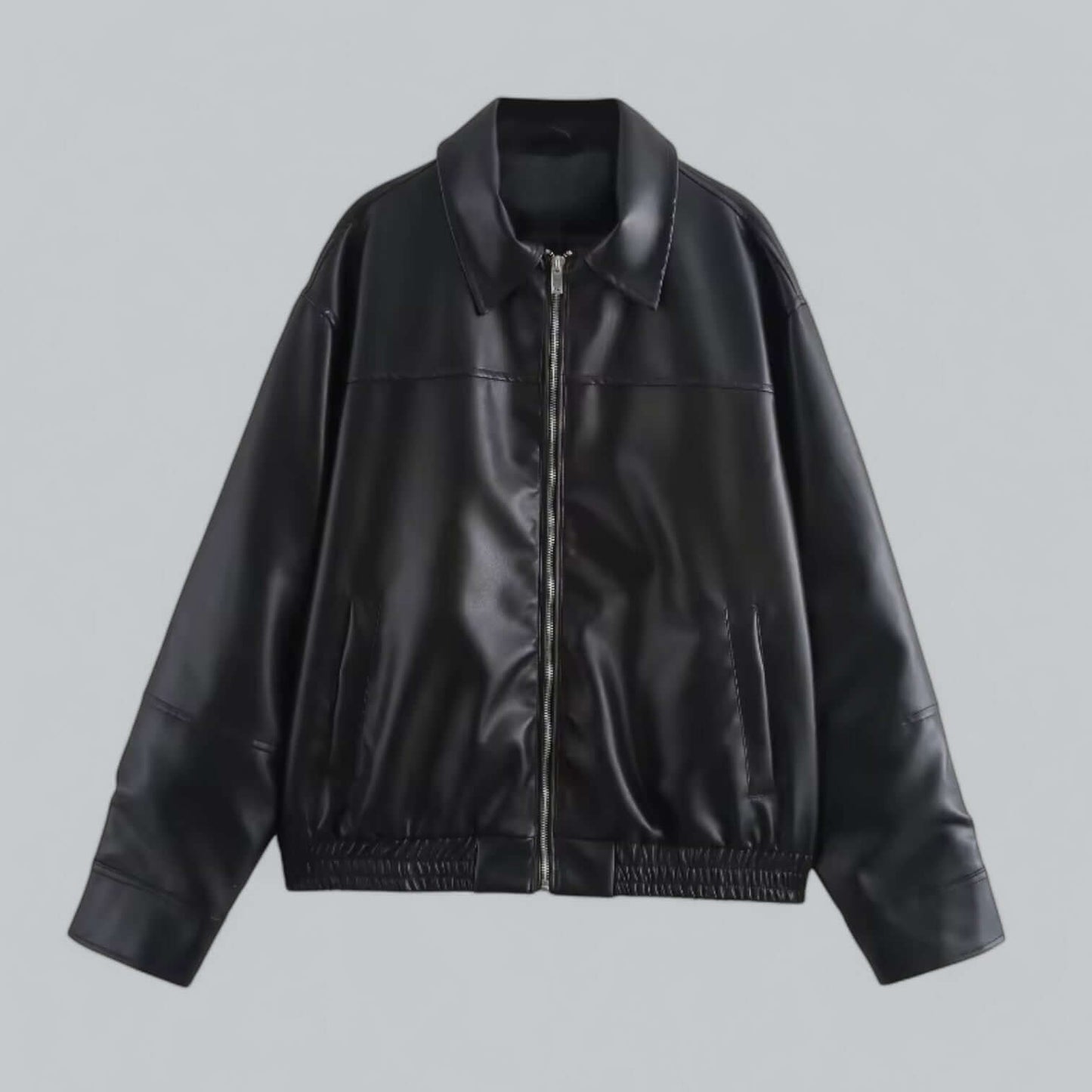 Damen Lederjacke Retro Stil