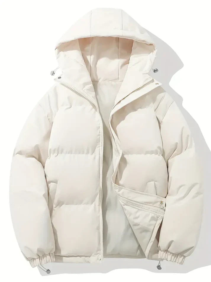 Herren Parka Weich Kapuze Zeitlos