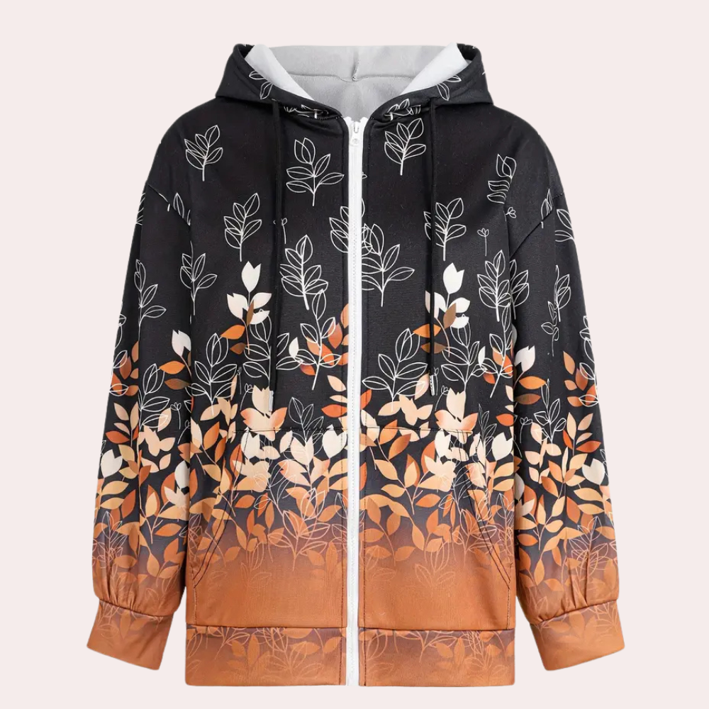 Stylische Herbstjacke Damen Kapuze