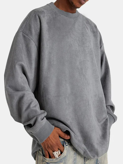 Herren Pullover Suede Klassisch Elegант