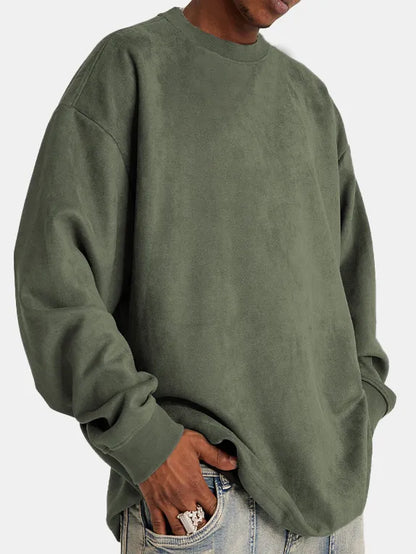 Herren Pullover Suede Klassisch Elegант