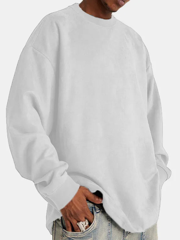 Herren Pullover Suede Klassisch Elegант