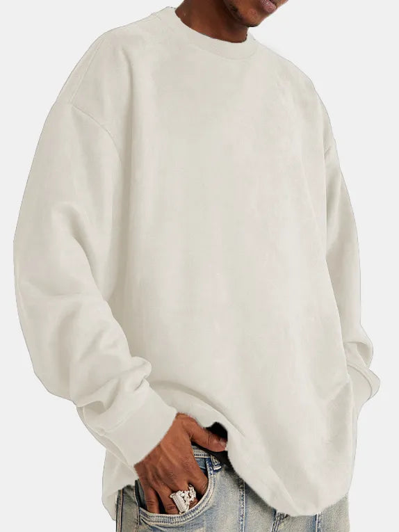 Herren Pullover Suede Klassisch Elegант