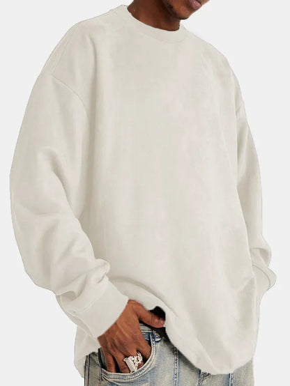 Herren Pullover Suede Klassisch Elegант